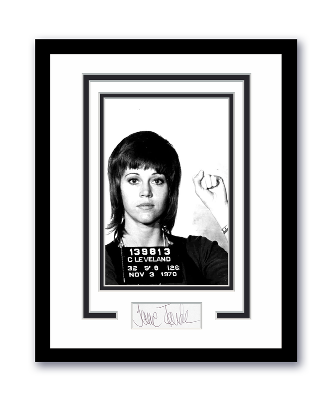 Item # 194749 - Jane Fonda Autograph Signed 11x14 Framed Photo Activist War Protest Vietnam ACOA