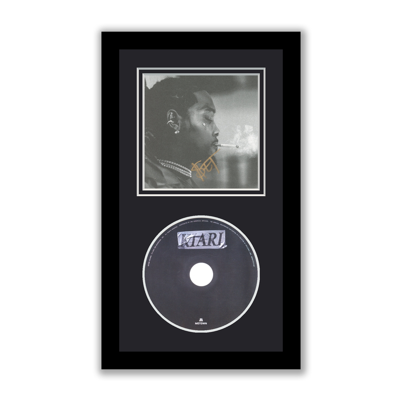 Item # 200947 - Offset Autographed Signed Framed CD Kiari  Migos ACOA