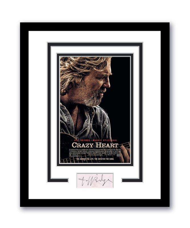 Item # 196629 - Crazy Heart Jeff Bridges Autographed Signed 11x14 Framed Photo ACOA