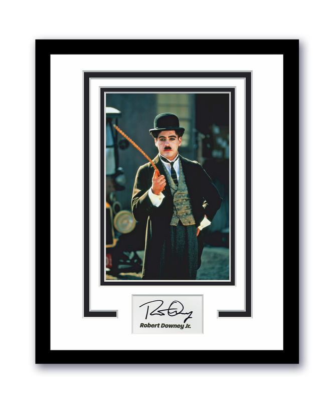 Item # 196617 - Robert Downey Jr. Autographed Signed 11x14 Framed Photo Charlie Chaplin ACOA