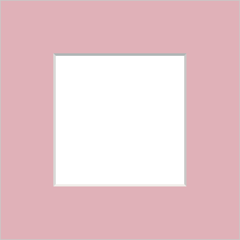 Item # 179244 - 8x8 Square Picture Framing Mat Matting for CD Cover Pink Rose