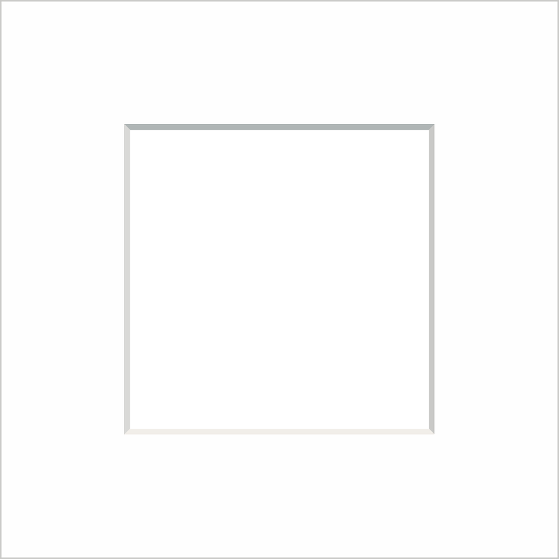 Item # 179245 - 8x8 Square Picture Framing Mat Matting for CD Cover White