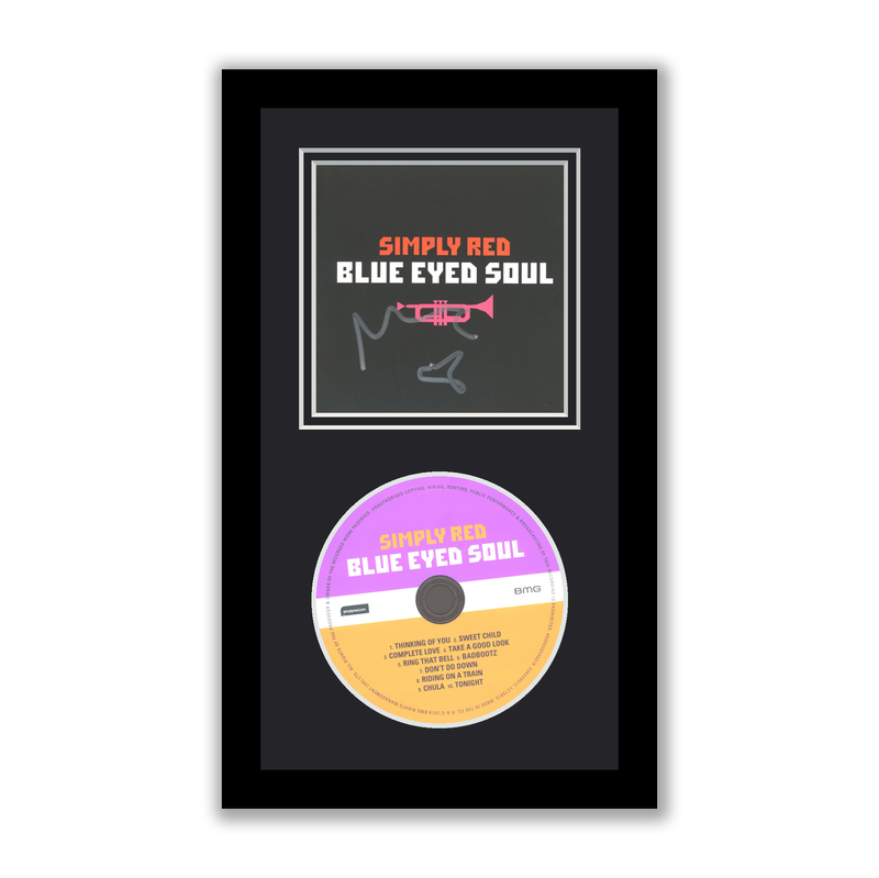 Item # 191282 - Simply Red Mick Hucknall Autographed Signed Framed CD Blue Eyed Soul ACOA