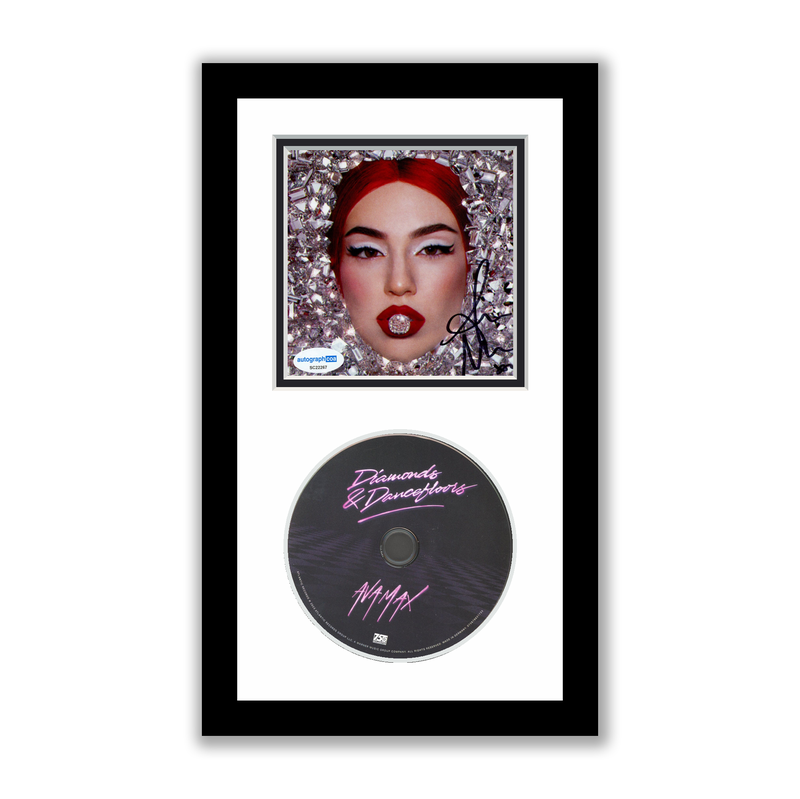 Item # 200853 - Ava Max Autographed Signed Framed CD Diamonds & Dancefloors ACOA