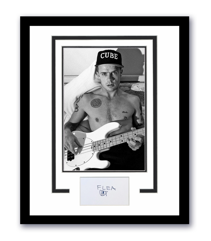 Item # 176380 - Flea Autographed Signed 11x14 Framed Photo Red Hot Chili Peppers ACOA