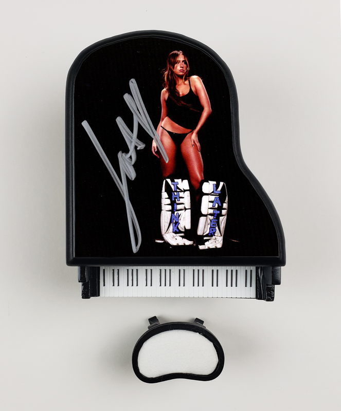 Item # 196576 - Tate McRae Autographed Signed Custom Toy Mini Piano Think Later ACOA