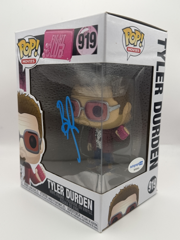 Item # 202176 - Brad Pitt "Fight Club" AUTOGRAPH Signed 'Tyler Durden' 919 Funko Pop D