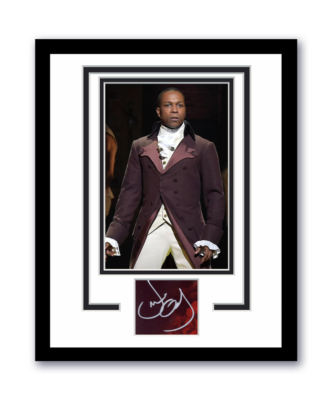 Item # 207891 - Hamilton Burr Leslie Odom Jr. Autographed Signed 11x14 Framed Photo ACOA