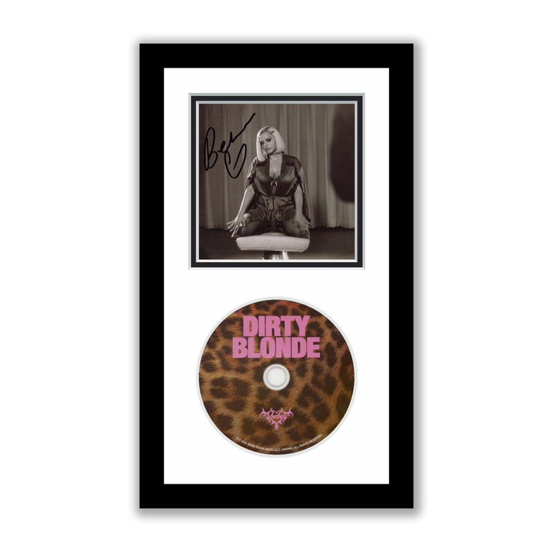 Item # 211727 - Bebe Rexha Autographed Signed Framed CD Dirty Blonde ACOA
