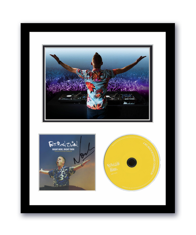 Item # 173908 - Fatboy Slim Autographed Signed 11x14 Framed CD Photo Right Here, Right Then ACOA