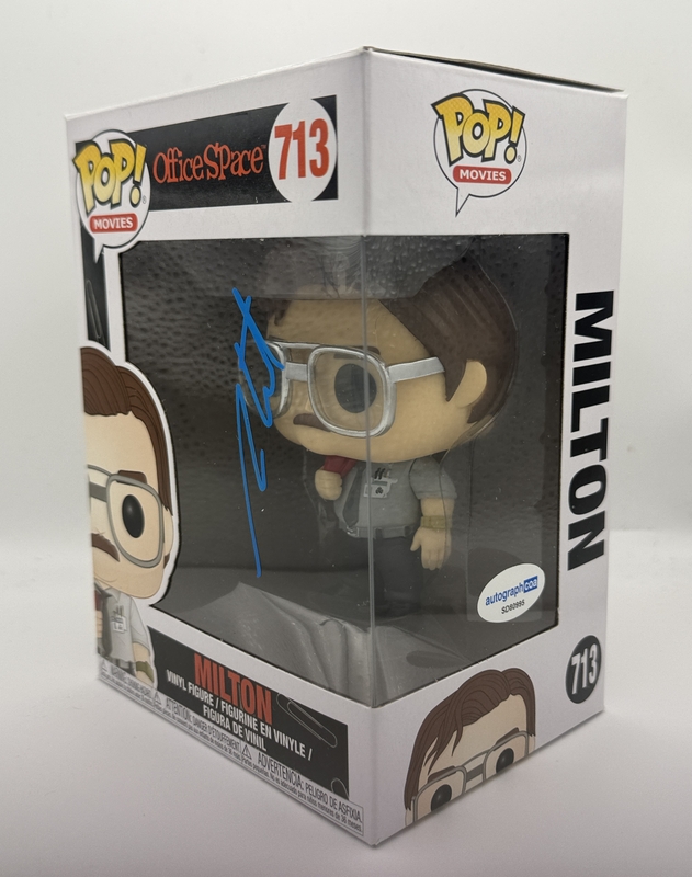 Item # 203077 - Stephen Root "Office Space" AUTOGRAPH Signed 'Milton' 713 Funko Pop Figure