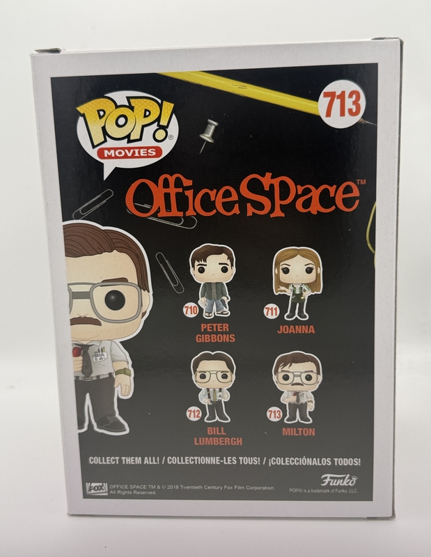 Item # 203077 - Stephen Root "Office Space" AUTOGRAPH Signed 'Milton' 713 Funko Pop Figure