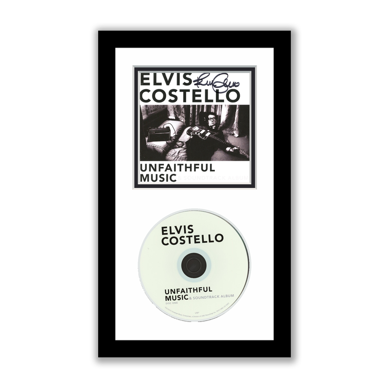 Item # 175682 - Elvis Costello Autographed Signed Framed CD Unfaithful Music ACOA