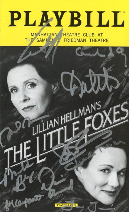 Item # 170993 - "The Little Foxes" Cast AUTOGRAPHS Signed Broadway Playbill - Laura Linney +9