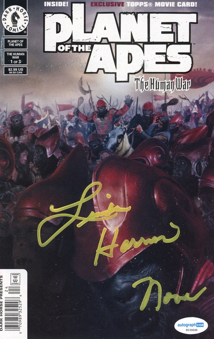 Item # 171017 - Linda Harrison "Planet of the Apes: The Human War" AUTOGRAPH Signed Comic Book C