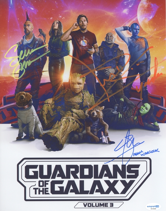 Item # 171043 - "Guardians of the Galaxy Vol. 3" SIGNED 11x14 Photo - Will Poulter, Sean Gunn +1