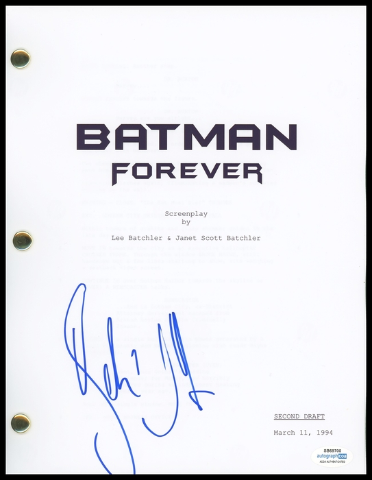 Item # 166951 - Debi Mazar "Batman Forever" AUTOGRAPH Signed 'Spice' Full Script Screenplay