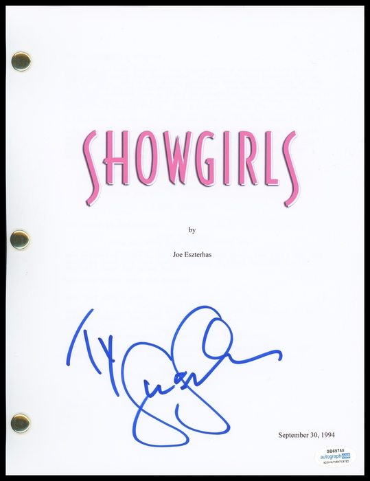 Item # 167000 - Gina Gershon "Showgirls" AUTOGRAPH Signed Full Complete Script Screenplay