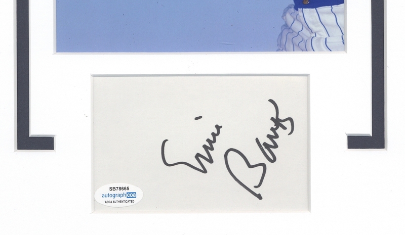 Item # 176391 - Ernie Banks Autographed Signed 11x14 Photo Display Baseball Chicago Cubs