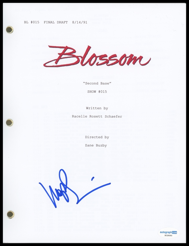 Item # 175790 - Mayim Bialik "Blossom" AUTOGRAPH SIgned Full 'Second Base' Episode Script