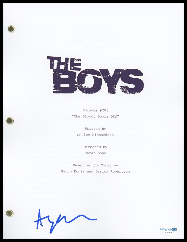 Item # 175838 - Aya Cash "The Boys" AUTOGRAPH Signed 'The Bloody Doors Off' Episode Script