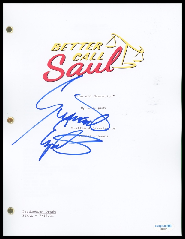 Item # 175884 - Giancarlo Esposito "Better Call Saul" SIGNED 'Plan and Execution' Script