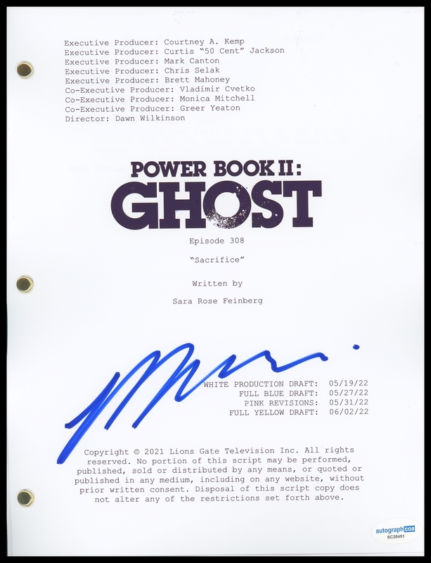 Item # 175888 - Michael Rainey Jr. "Power Book II: Ghost" AUTOGRAPH Signed 'Sacrifice' Script