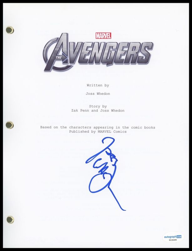 Item # 176059 - Joss Whedon "The Avengers" Director AUTOGRAPH Signed Full Script Screenplay