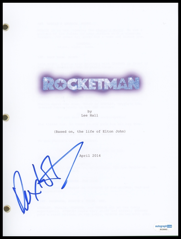 Item # 176063 - Dexter Fletcher "Rocketman" Director AUTOGRAPH Signed Script Screenplay