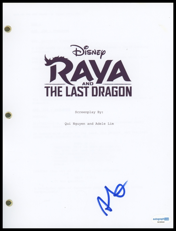 Item # 176102 - Awkwafina "Raya and the Last Dragon" AUTOGRAPH Signed Script Screenplay