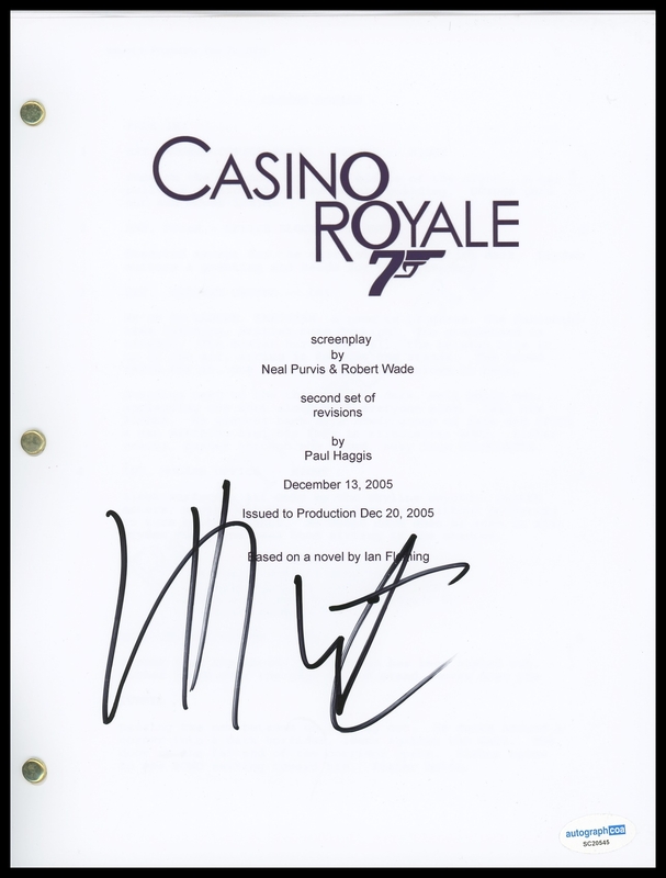 Item # 176105 - Jeffrey Wright "Casino Royale" AUTOGRAPH Signed Bond 007 Script Screenplay