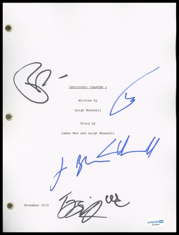 Item # 176108 - "Insidious: Chapter 2" AUTOGRAPHS Signed Script Screenplay - Patrick Wilson +5
