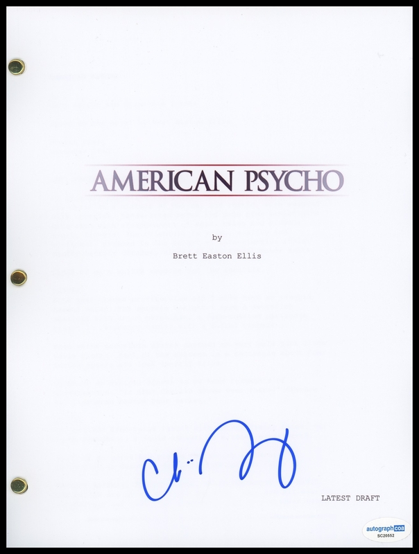 Item # 176112 - Chloe Sevigny "American Psycho" AUTOGRAPH Signed Complete Script Screenplay