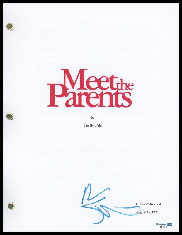 Item # 176157 - Ben Stiller "Meet the Parents" AUTOGRAPH Signed Complete Script Screenplay