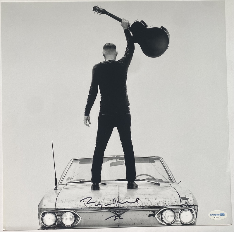 Item # 176327 - Bryan Adams "So Happy It Hurts" SIGNED 12x12 Album Insert + Sealed Vinyl LP