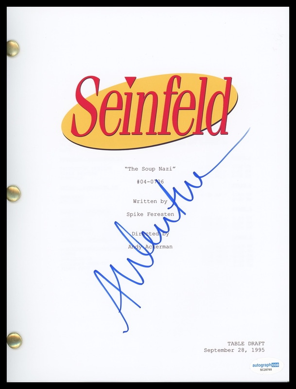 Item # 180750 - Alexandra Wentworth "Seinfeld" AUTOGRAPH Signed 'The Soup Nazi' Script
