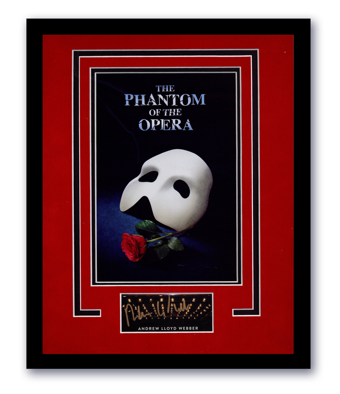Item # 177995 - Phantom of the Opera Andrew Lloyd Webber Autographed 11x14 Framed Photo ACOA