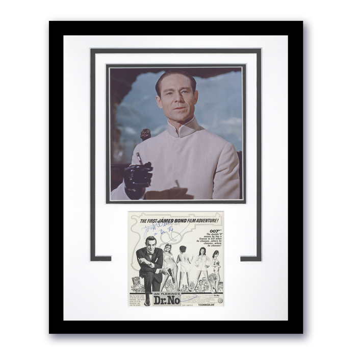Item # 169093 - Joseph Wiseman "Dr. No" AUTOGRAPH Signed James Bond Photo Framed 11x14 Display B