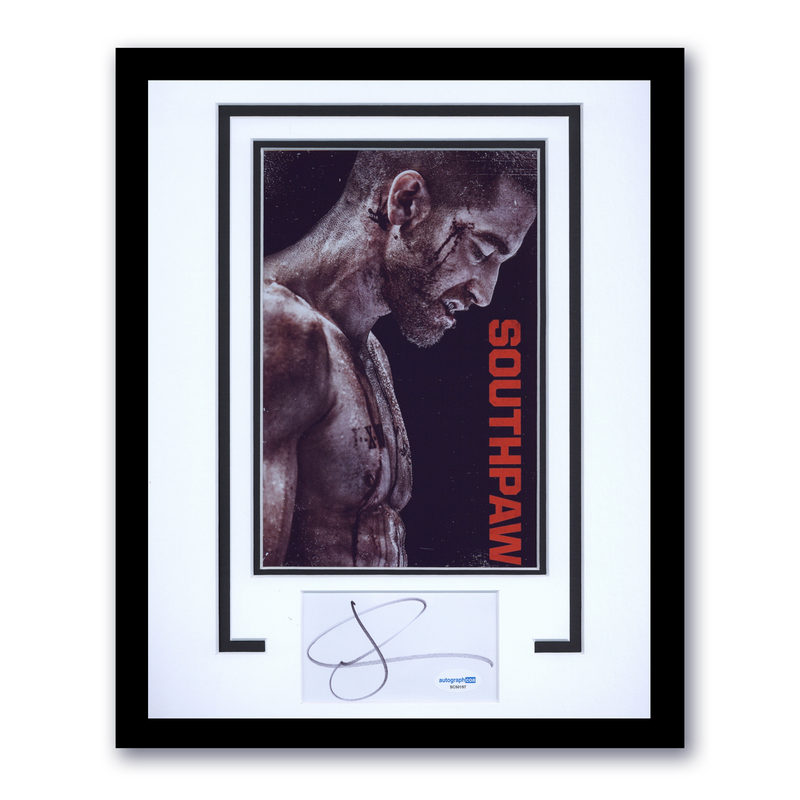 Item # 175000 - Jake Gyllenhaal "Southpaw" AUTOGRAPH Signed Custom Framed 11x14 Display