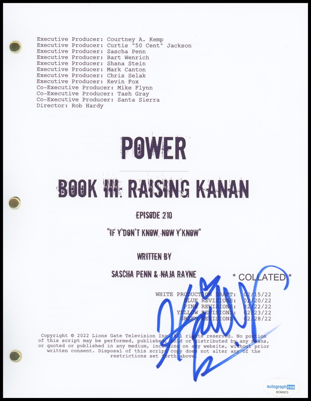 Item # 180801 - Hailey Kilgore "Power Book III: Raising Kanan" AUTOGRAPH Signed Full Script