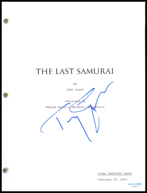 Item # 180896 - Tony Goldwyn "The Last Samurai" AUTOGRAPH Signed Complete Script Screenplay