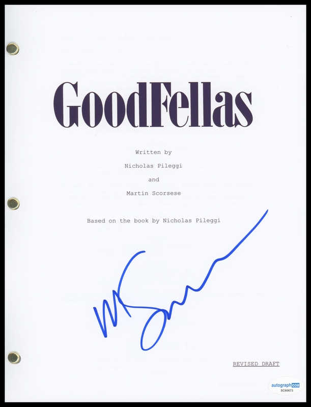 Item # 182661 - Martin Scorsese "Goodfellas" Director AUTOGRAPH Signed Script Screenplay