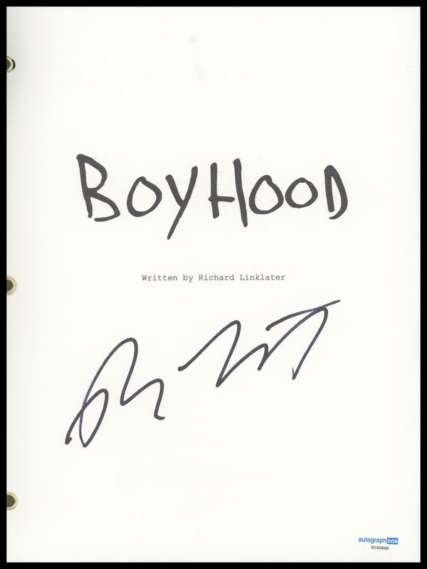 Item # 182686 - Richard Linklater "Boyhood" Director AUTOGRAPH Signed Script Screenplay B