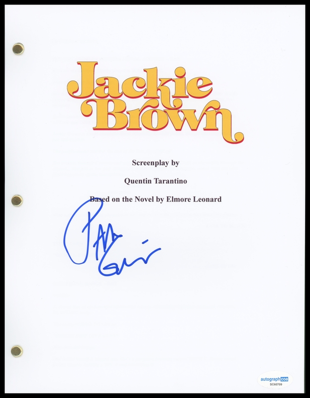 Item # 182696 - Pam Grier "Jackie Brown" AUTOGRAPH Signed Full Complete Script Screenplay