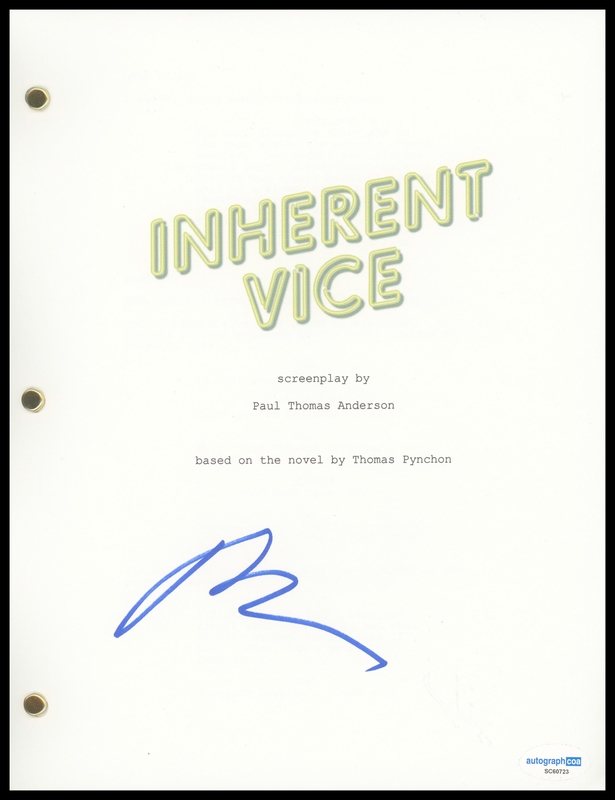 Item # 182710 - Paul Thomas Anderson "Inherent Vice" AUTOGRAPH Signed Script Screenplay