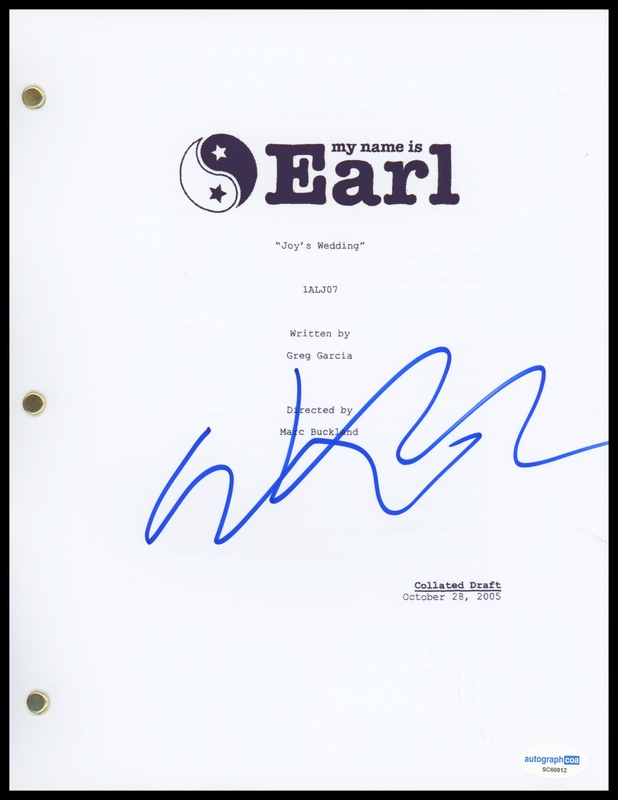 Item # 182781 - Ethan Suplee "My Name Is Earl" AUTOGRAPH Signed 'Joy's Wedding' Script