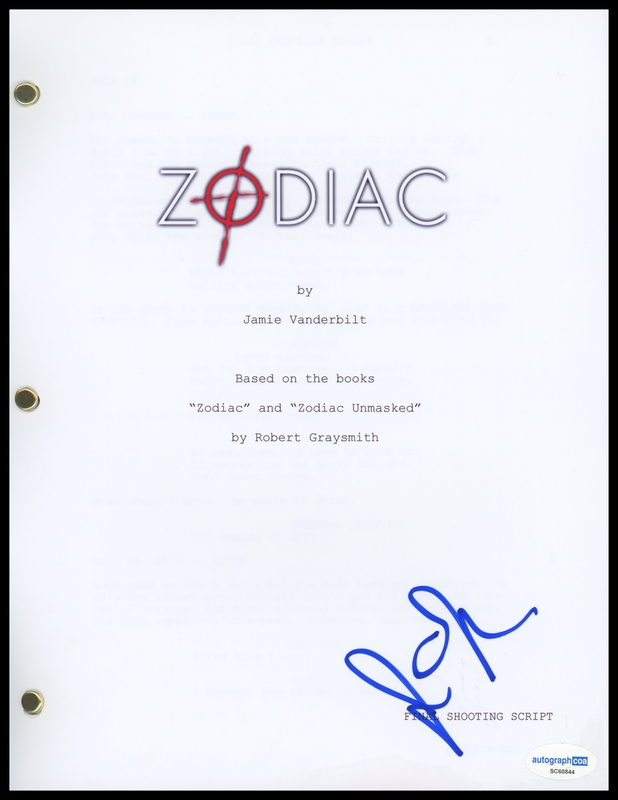 Item # 182813 - John Carroll Lynch "Zodiac" AUTOGRAPH Signed Complete Script Screenplay