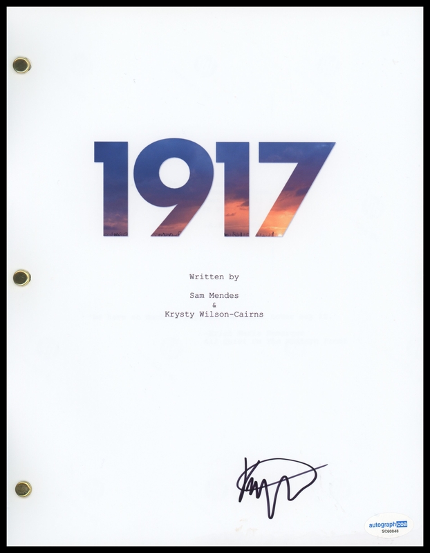 Item # 182817 - Krysty Wilson-Cairns "1917" Screenwriter AUTOGRAPH Signed Script Screenplay
