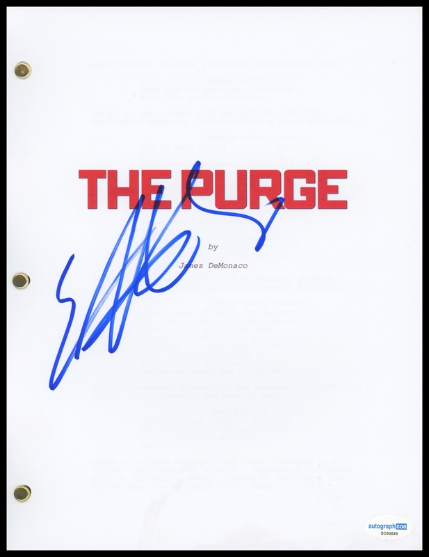 Item # 182818 - Edwin Hodge "The Purge" AUTOGRAPH Signed Full Complete Script Screenplay