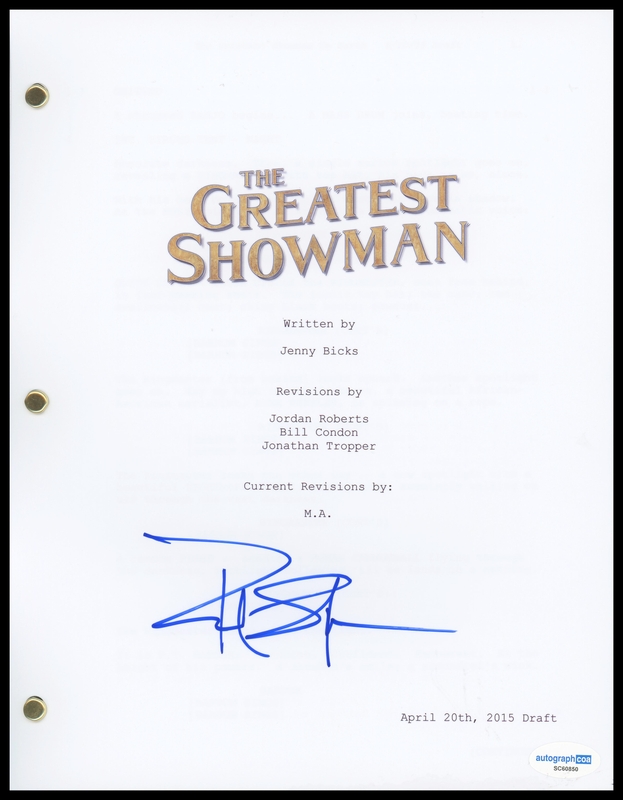 Item # 182819 - Paul Sparks "The Greatest Showman" AUTOGRAPH Signed Full Script Screenplay